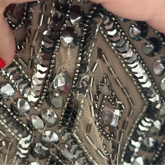 Adrianna Papell | Beaded Cocktail Dress | 14W - Picture 9 of 11